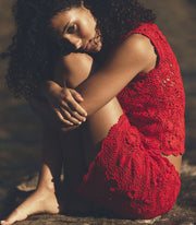 MARITZA SKIRT -- CARMINE