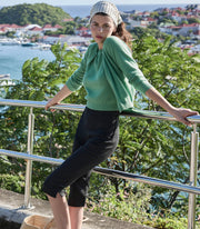 LULA CAPRI PANT -- BLACK