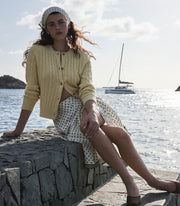 DELIA SKIRT -- RIVIERA FOULARD