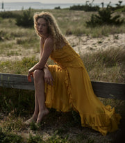 EVELINA DRESS -- GOLDEN ACACIA