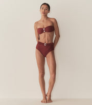 EVORA BIKINI BOTTOM -- DEEP SUMAC