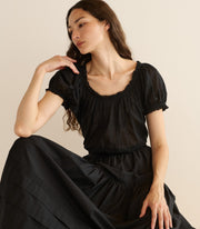 FREDERICA TOP -- BLACK