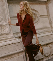 FREYA CARDIGAN -- MALBEC