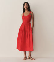 MARIANNE DRESS -- CARMINE