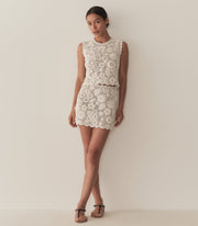 MARITZA SKIRT -- PEARL