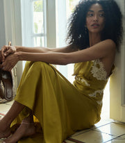 ODELINA DRESS -- OAKMOSS
