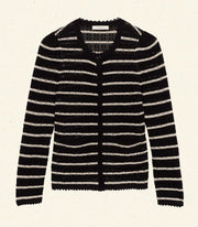THERESE CARDIGAN -- NOIR ALLAIRE STRIPE